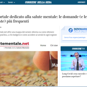 Corriere della Sera: Un portale dedicato alla salute mentale