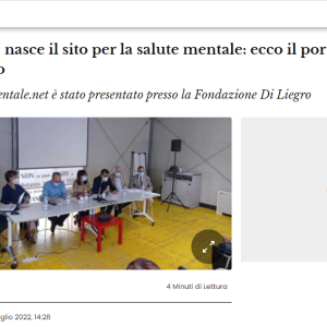 Il Messaggero. Roma, nasce il sito per la salute mentale: ecco il portale per il disagio