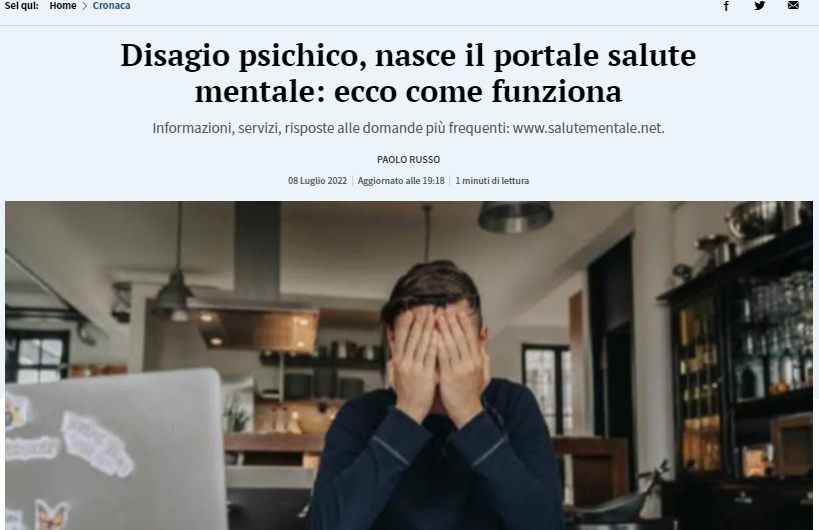 La_stampa_portale_salute_mentale_asl_roma2 La Stampa. Disagio psichico, nasce il portale salute mentale: ecco come funziona