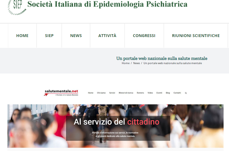 SIEP_portale_salute_mentale SIEP Un portale web nazionale sulla salute mentale
