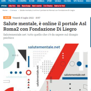AskaNews. Salute mentale, è online il portale Asl Roma2 con Fondazione Di Liegro