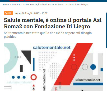 AskaNews. Salute mentale, è online il portale Asl Roma2 con Fondazione Di Liegro