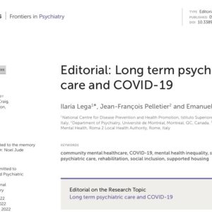 Long term psychiatric care and covid-19