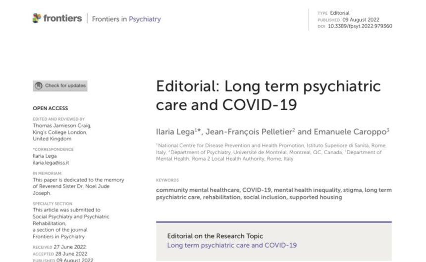 ritaglio Long term psychiatric care and covid-19