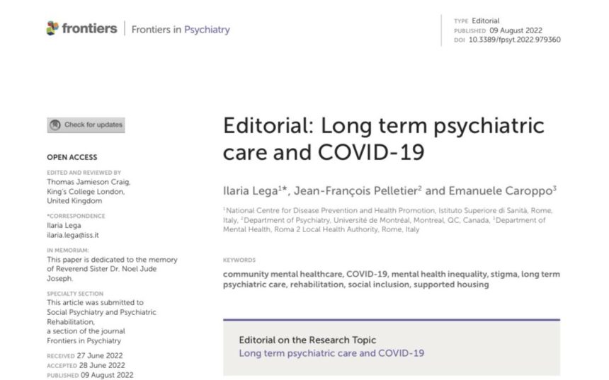 Long term psychiatric care and covid-19