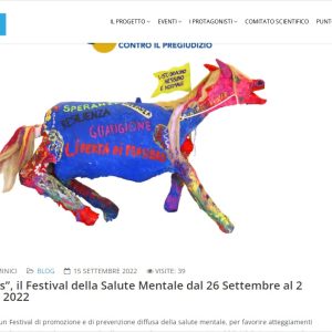 Cultura Salute è. “Romens”, il Festival della Salute Mentale dal 26 Settembre al 2 Ottobre 2022