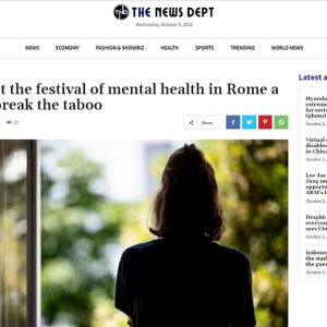 THE NEWS DEPT. Ro.Mens, at the festival of mental health in Rome a mosaic to break the taboo