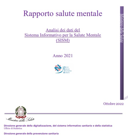 Rapporto salute mentale. Analisi dei dati del Sistema Informativo per la Salute Mentale (SISM). 2021