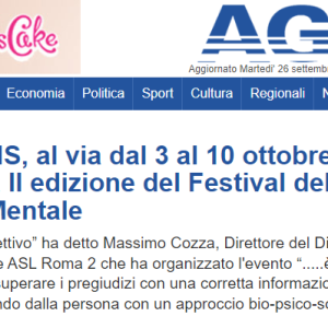 RO.MENS, al via dal 3 al 10 ottobre a Roma la II edizione del Festival della Salute Mentale