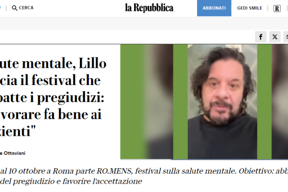 Lillo lancia il festival che abbatte i pregiudizi: “Lavorare fa bene ai pazienti”