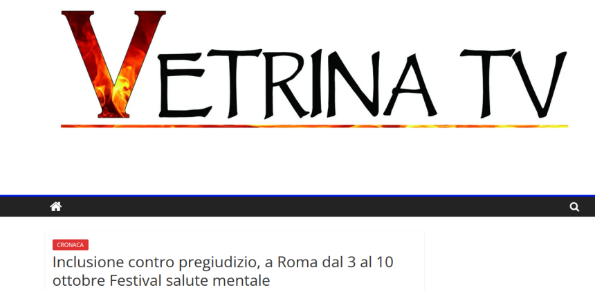 Inclusione contro pregiudizio, a Roma dal 3 al 10 ottobre Festival salute mentale.