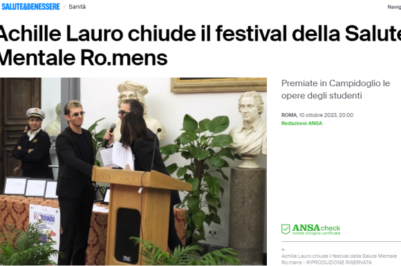 Achille Lauro chiude la seconda edizione del Festival della Salute Mentale Romens