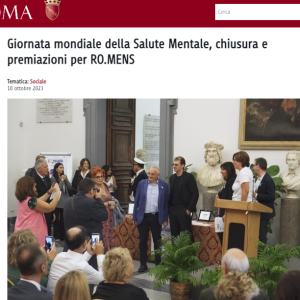 Giornata mondiale della Salute Mentale, chiusura del  Festival Romens al Campidoglio