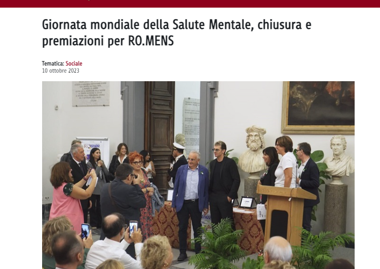 comune di roma Giornata mondiale della Salute Mentale, chiusura del Festival Romens al Campidoglio