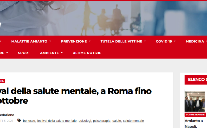 diritto alla salute Romens il secondo Festival della salute mentale, a Roma fino al 10 ottobre 2023