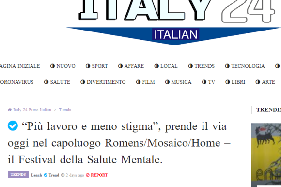 “Più lavoro e meno stigma”, al via a Roma Romens il Festival della Salute Mentale