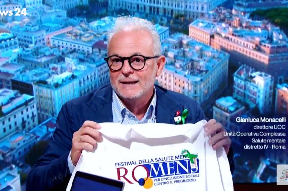 Gianluca Monacelli e Daniele Mencarelli a Rai News 24 per la Giornata Mondiale Salute Mentale