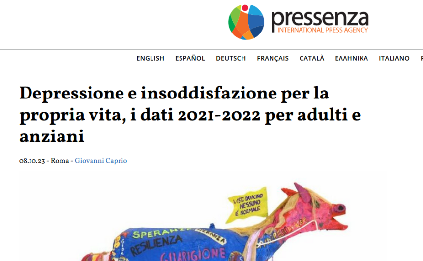 pressenza.romens Depressione e insoddisfazione per la propria vita, i dati 2021-2022