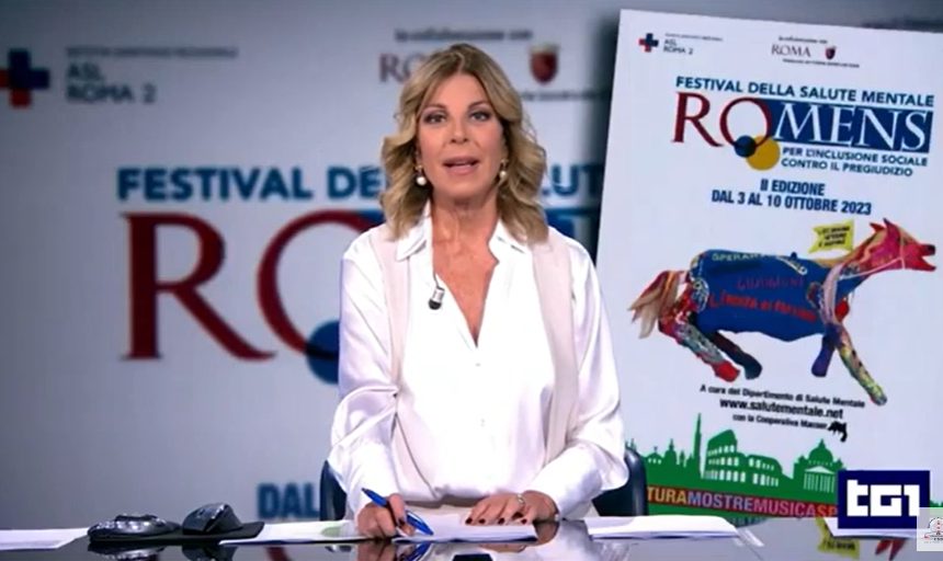 romens.al.tg1.2023 Tg1 per Romens il Festival Asl Roma 2 per sconfiggere i pregiudizi sulla salute mentale