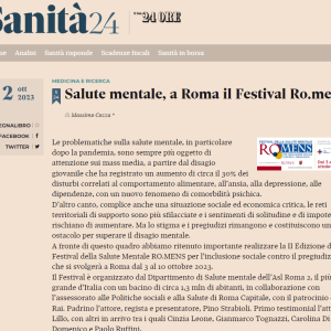 Salute mentale, a Roma torna il Festival Ro.mens con la sua seconda edizione