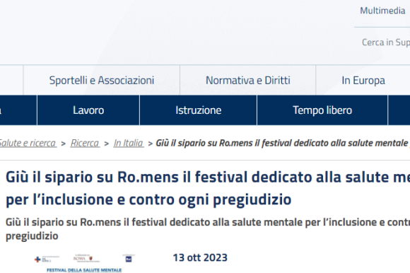 Giù il sipario su Ro.mens il festival dedicato alla salute mentale per l’inclusione