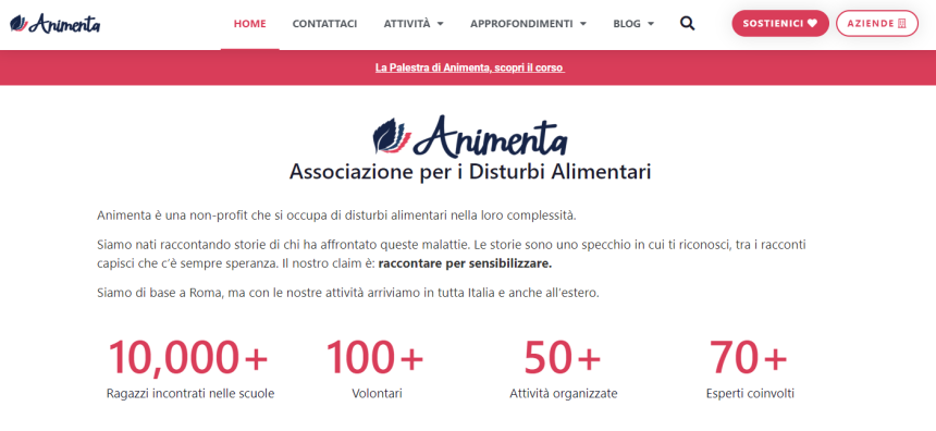 Animenta, un nuovo modo di affrontare i disturbi alimentari con l’aiuto di un’associazione