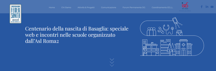 Centenario della nascita di Basaglia: speciale web e incontri nelle scuole organizzato dall’Asl Roma2