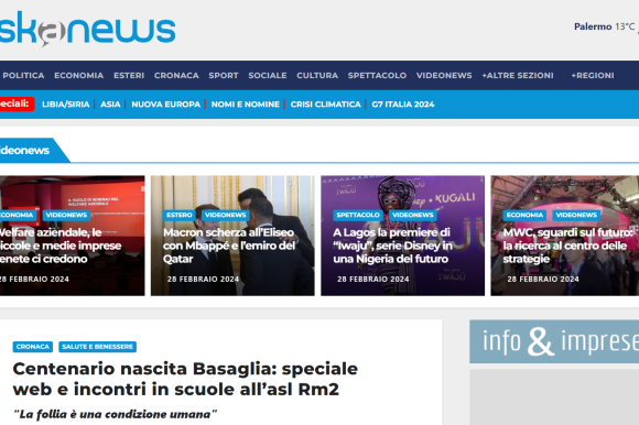 Centenario nascita Basaglia: speciale web e incontri in scuole all’asl Rm2