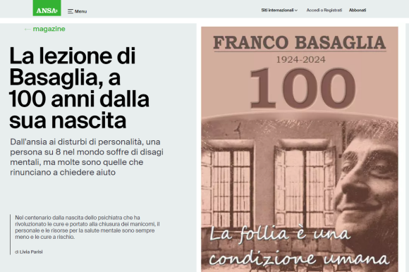La lezione di Basaglia, a 100 anni dalla sua nascita