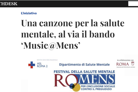 Una canzone per la salute mentale, al via il bando ‘Music@Mens’