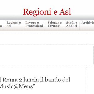 Salute mentale. L’Asl Roma 2 lancia il bando del concorso musicale “Music@Mens”