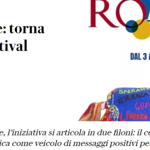 RO.MENS il Festival della Salute Mentale III edizione: le testate che ne parlano