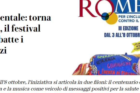 RO.MENS il Festival della Salute Mentale III edizione: le testate che ne parlano