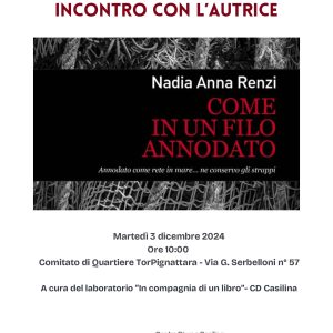 Incontro con l’autrice Nadia Anna Renzi
