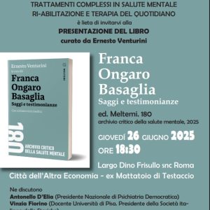 Presentazione libro Franca Ongaro Basaglia saggi e testimonianze