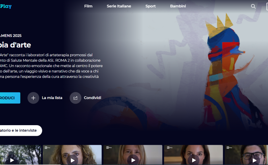 RO.MENS 2025: la pagina Rai Play “Terapia d’Arte” sui laboratori di arteterapia dell’ASL Roma 2