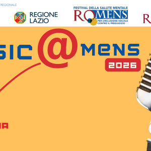 BANNER MUSIC@mens Music@Mens 2026. Un brano contro lo stigma sulla salute mentale. Il concorso ASL Roma2