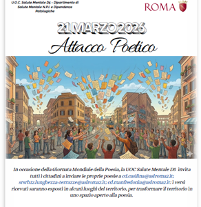 Immagine1 Attacco Poetico 21 Marzo 2026 – Giornata Mondiale della poesia, a cura di U.O.C. Salute Mentale D5