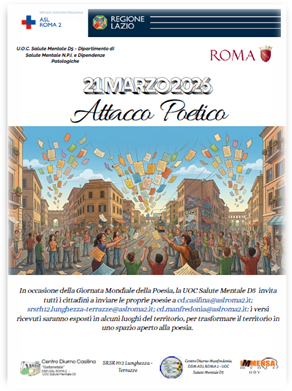 Immagine1 Attacco Poetico 21 Marzo 2026 – Giornata Mondiale della poesia, a cura di U.O.C. Salute Mentale D5