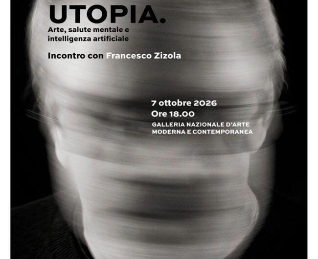 IMG-20261003-WA0010 (1) UTOPIA. Arte, salute mentale e intelligenza artificiale, incontro con Francesco Zizola