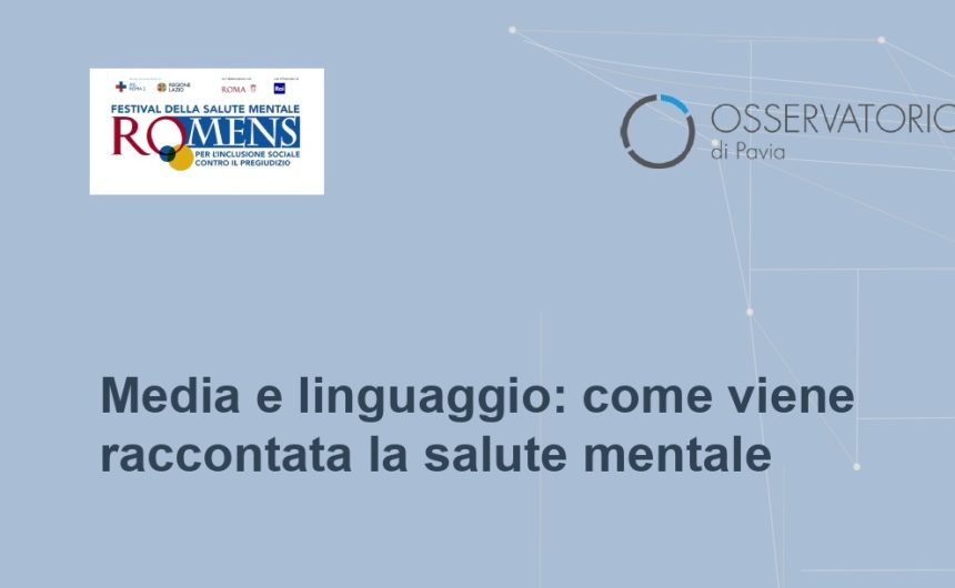 copertina Salute mentale e le parole utilizzate. I media possono fare la differenza in cosa si racconta